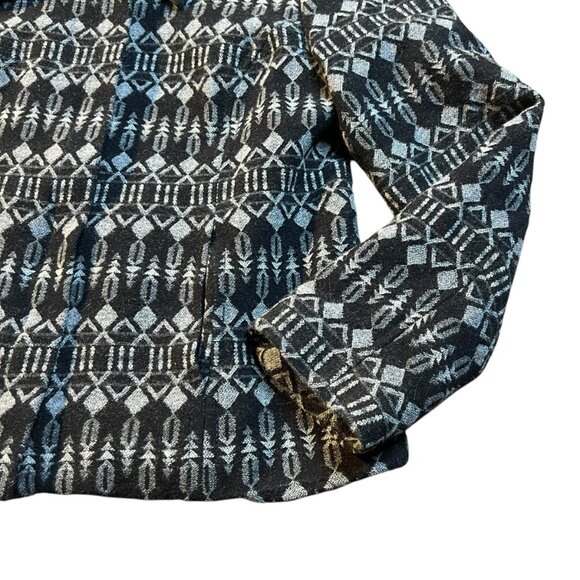 Women's Pendleton 100% Wool Jacquard Pattern Zipper Jacket Coat Blazer - Large - Picture 3 of 15